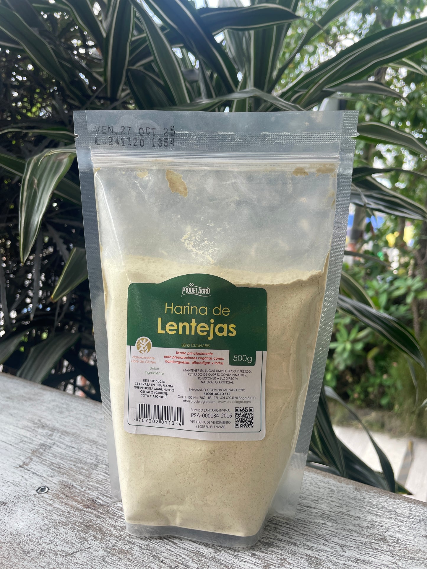 Prodelagro harina de lentejas