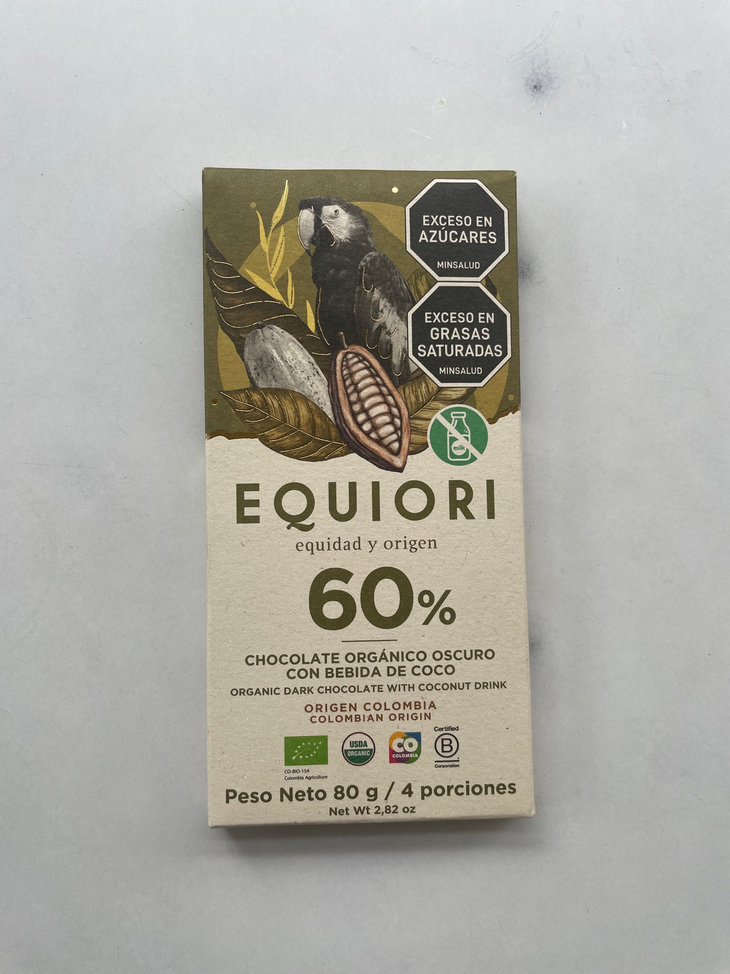 Barra Equiori 60% de coco