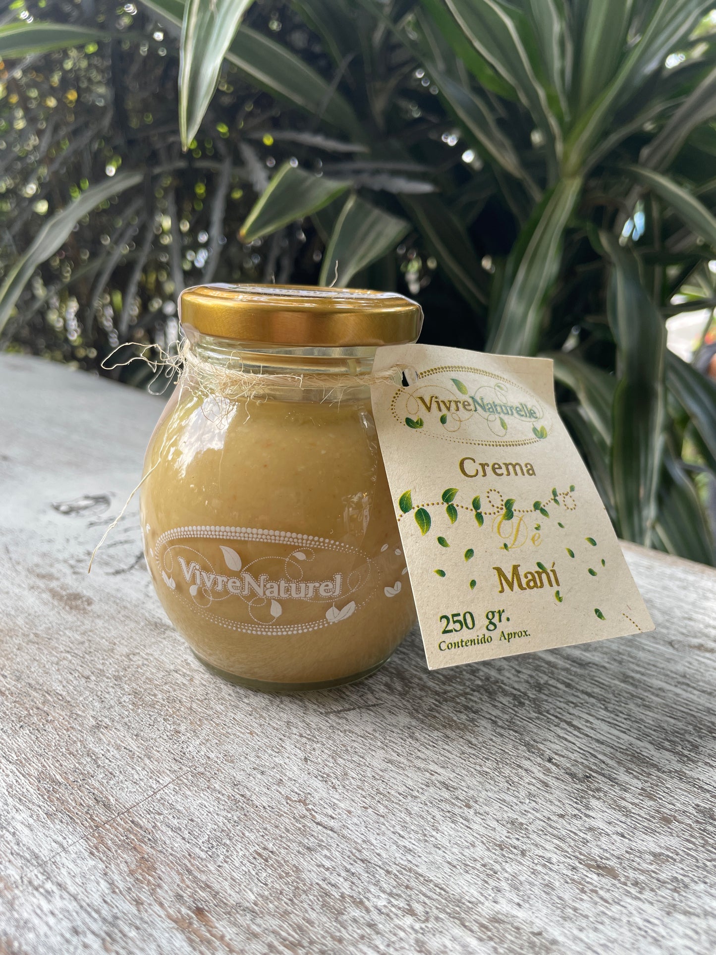 Crema de maní vivre con miel o sin miel