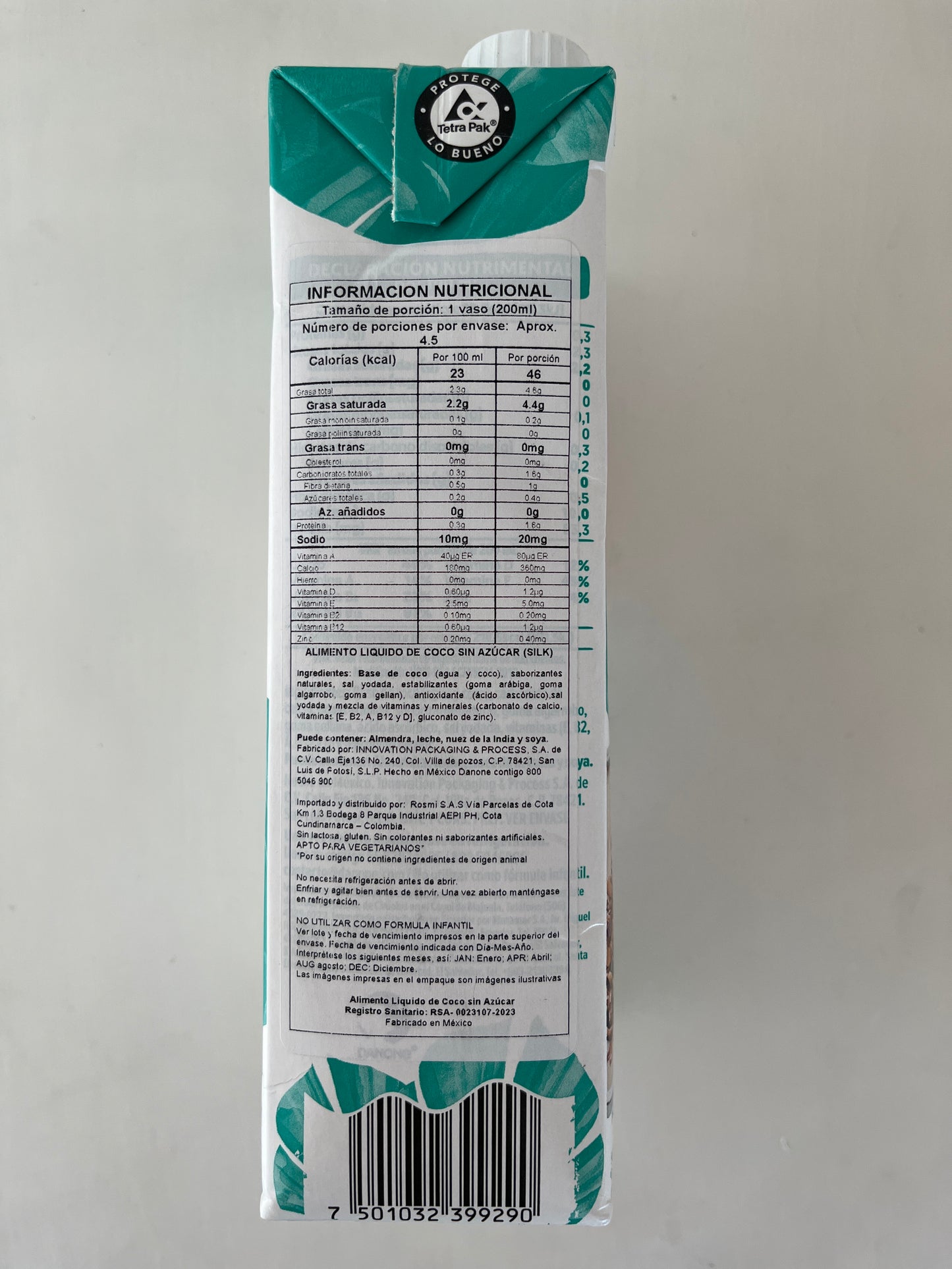 LECHE DE COCO SILK LITRO