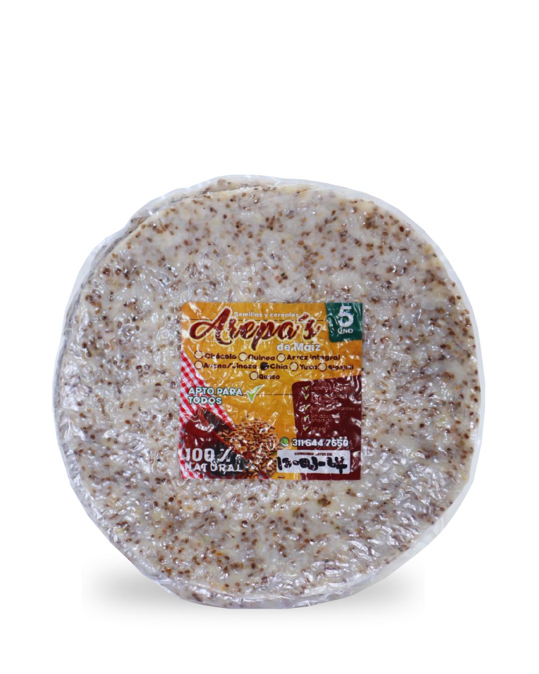 AREPA DE CHIA POR PAQUETE