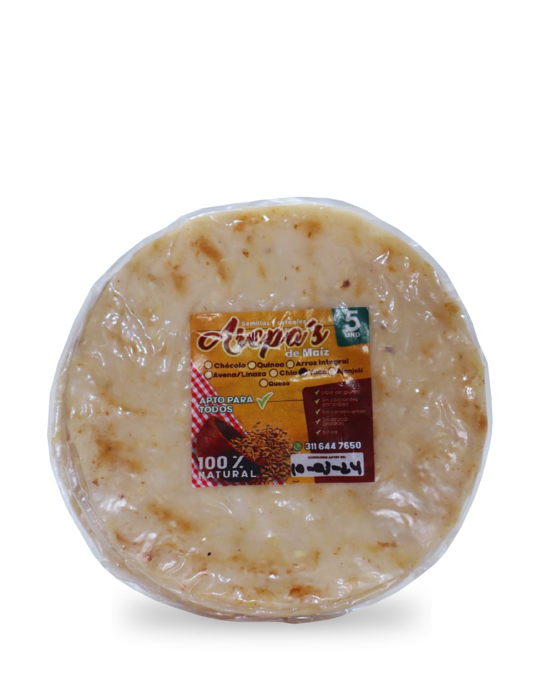 AREPA DE YUCA POR PAQUETE