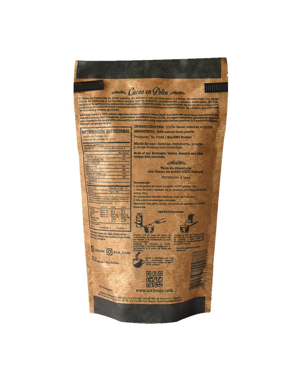 CACAO EN POLVO LOK