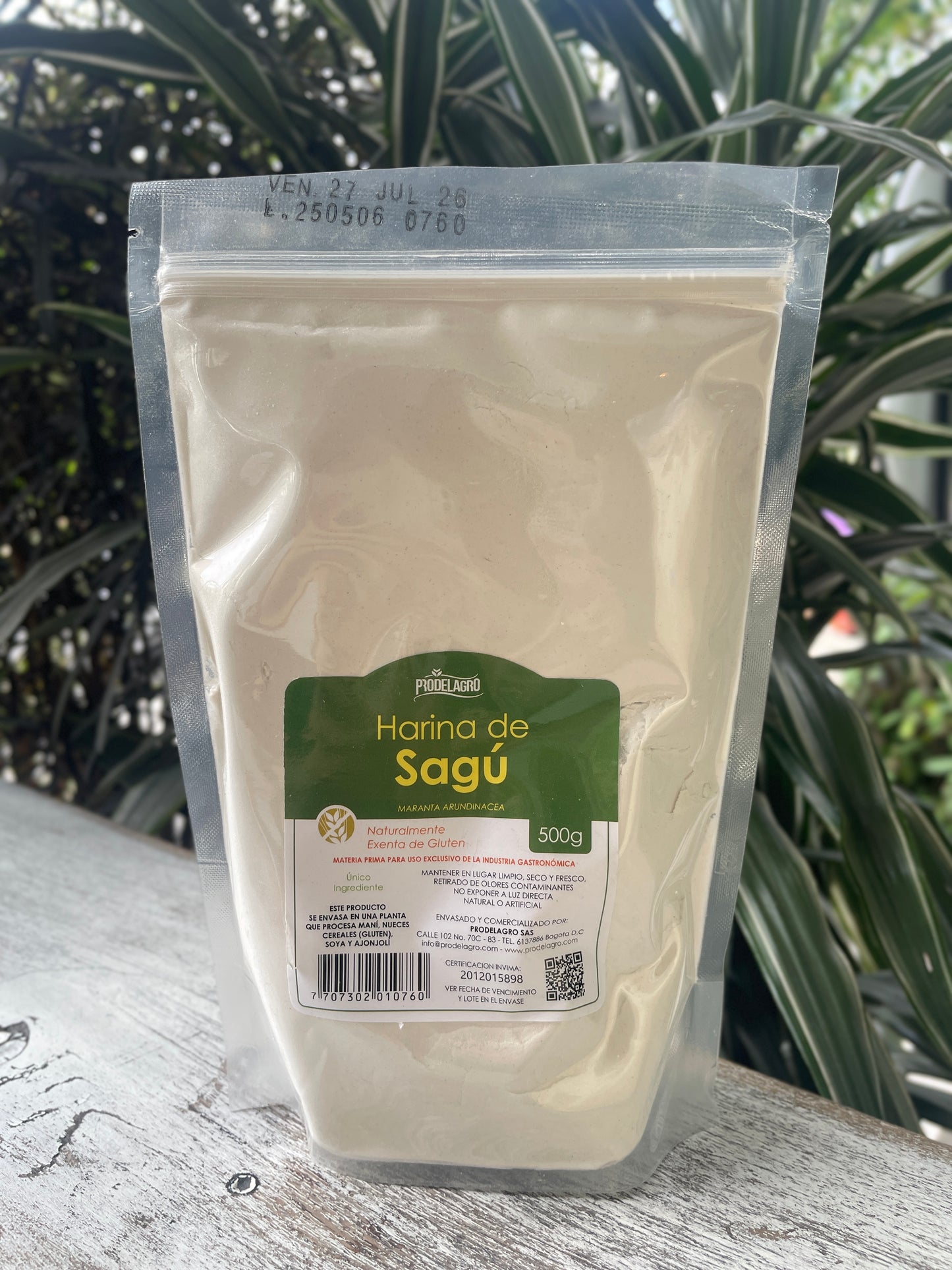 Prodelagro harina de sagú