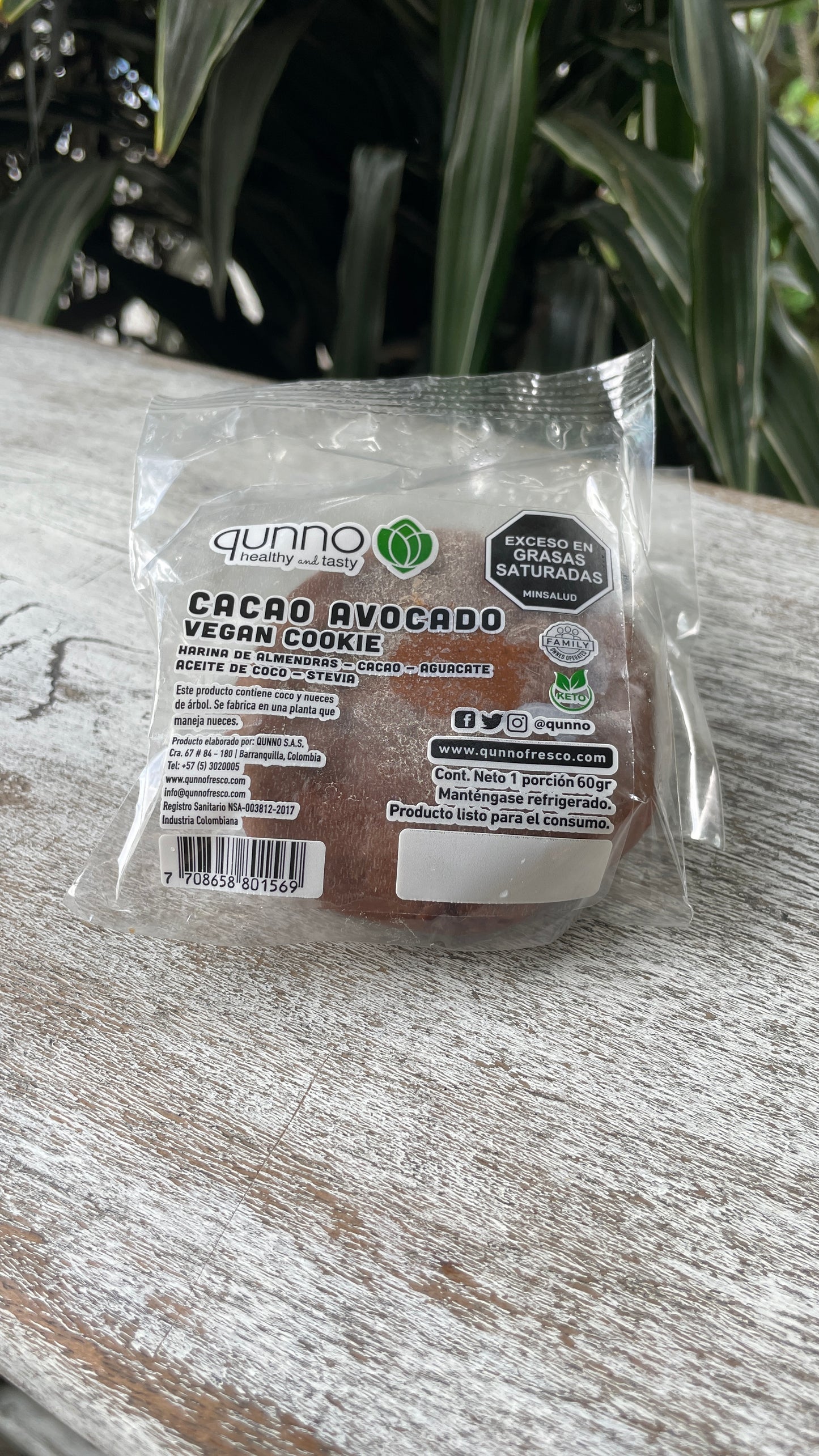 Galleta vegana artesanal Qunno