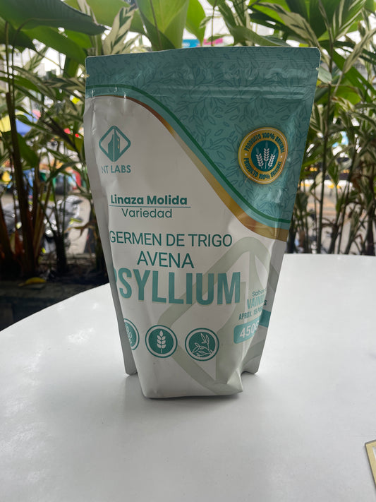 NT Labs linaza molida variedad Germen de trigo, Avena y Psyllium