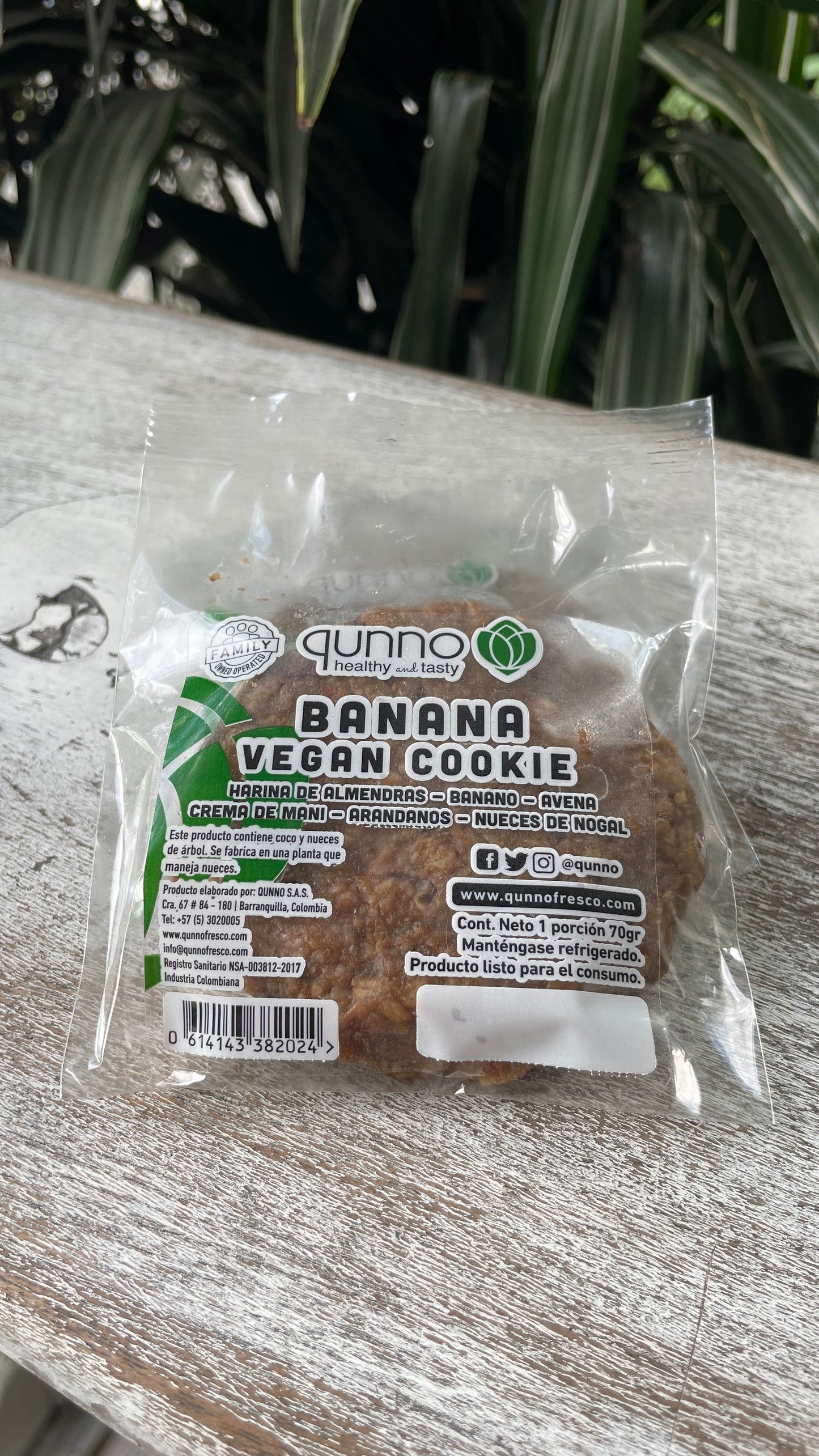 Galleta vegana artesanal Qunno