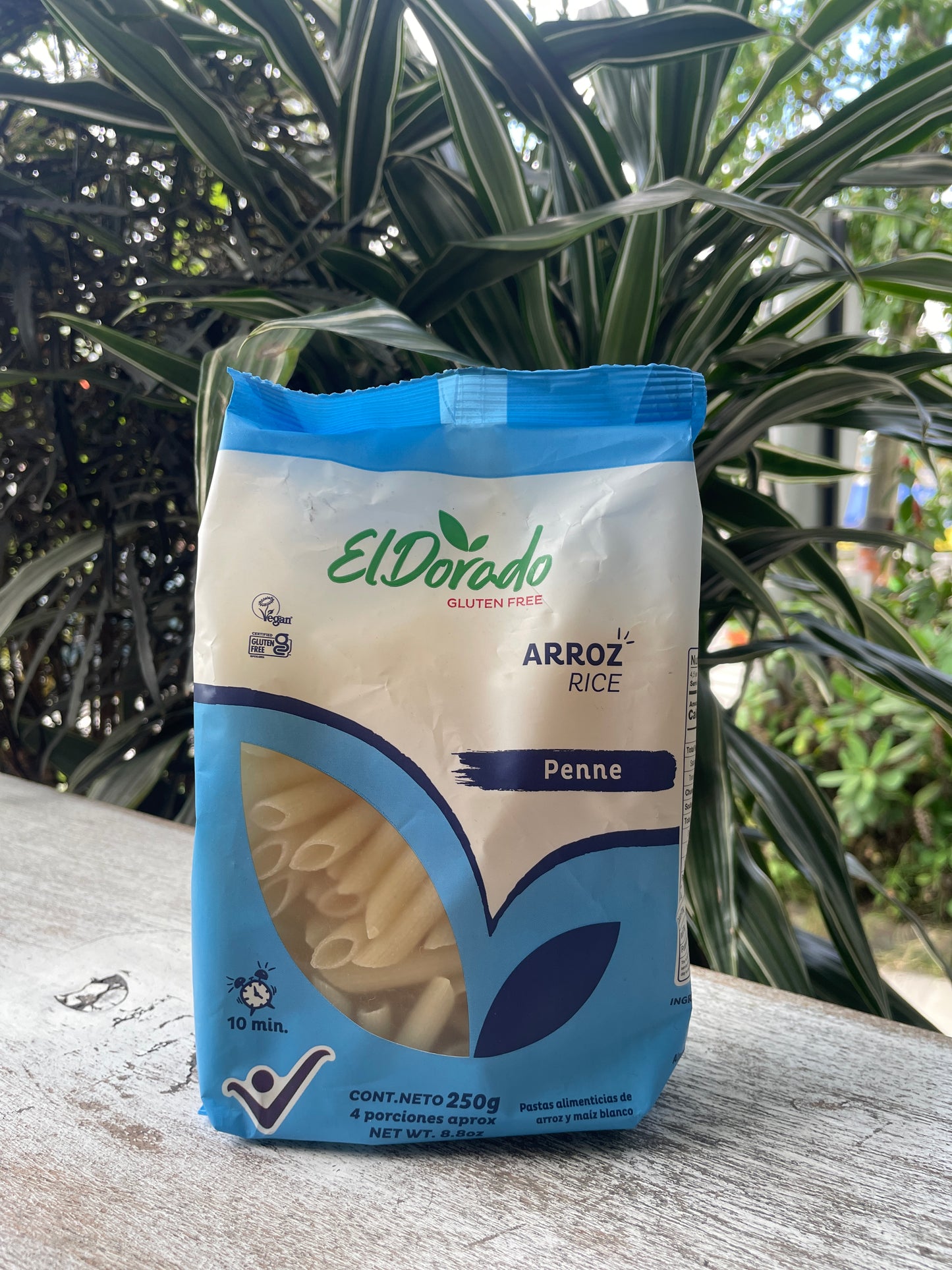 El dorado Pasta Penne de Arroz