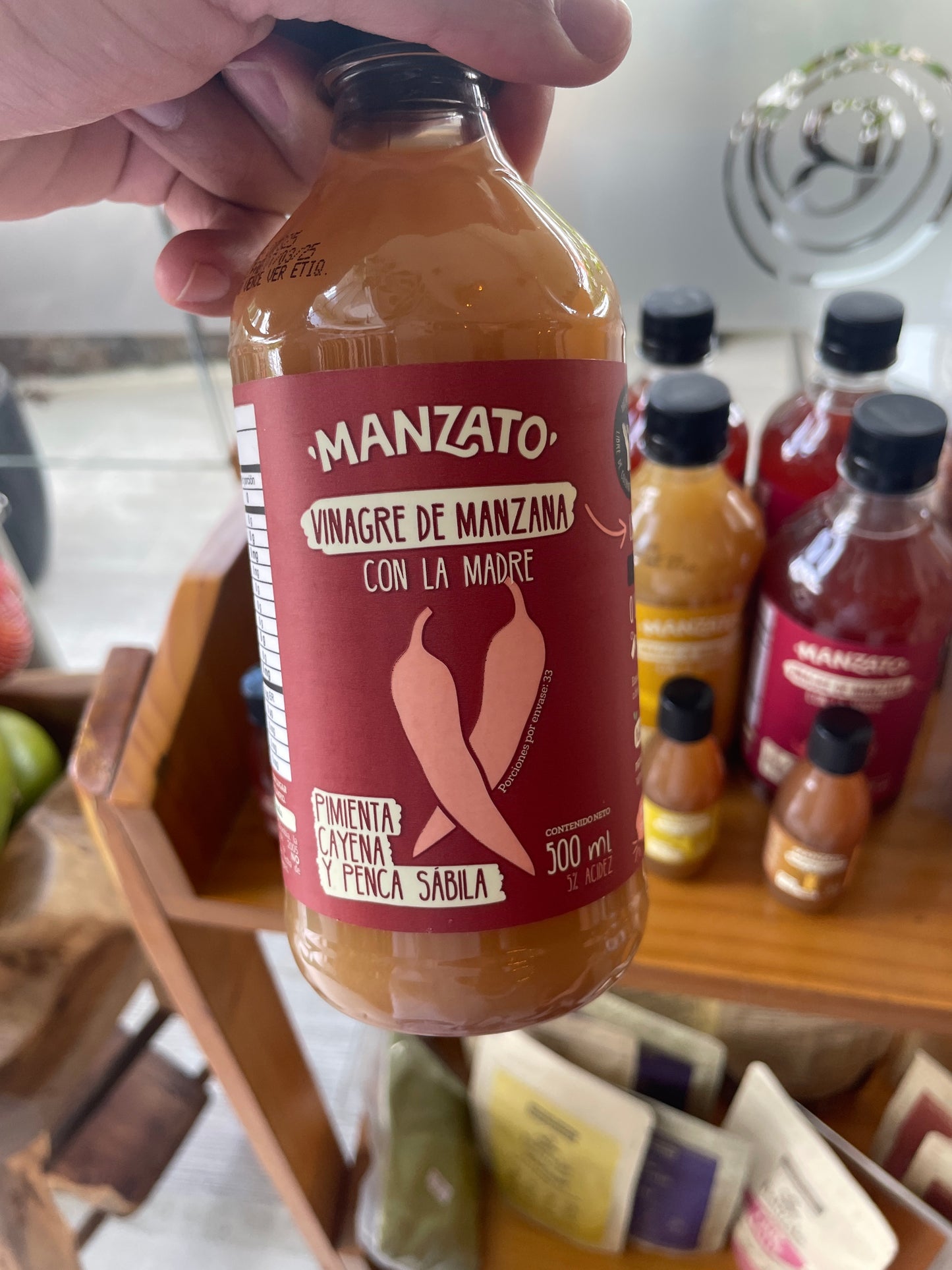 VINAGRE DE MANZANA MANZATO X 500 mL