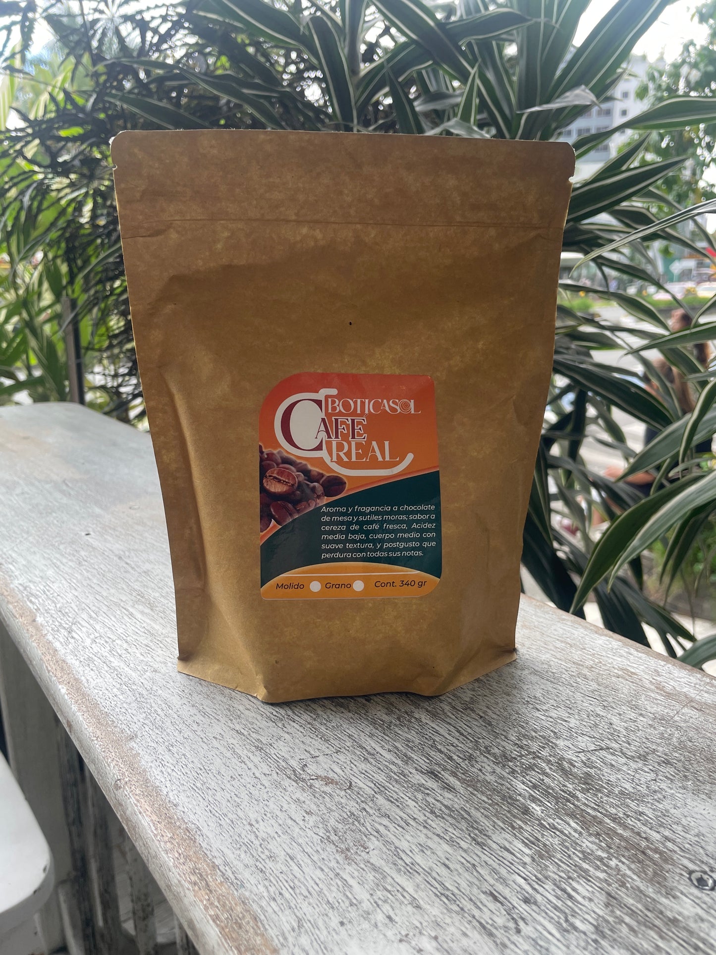 BoticaSol, café real molido x340g