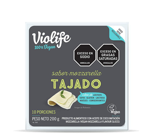 QUESO TAJADO TIPO MOZARELLA VIOLIFE 200 gr