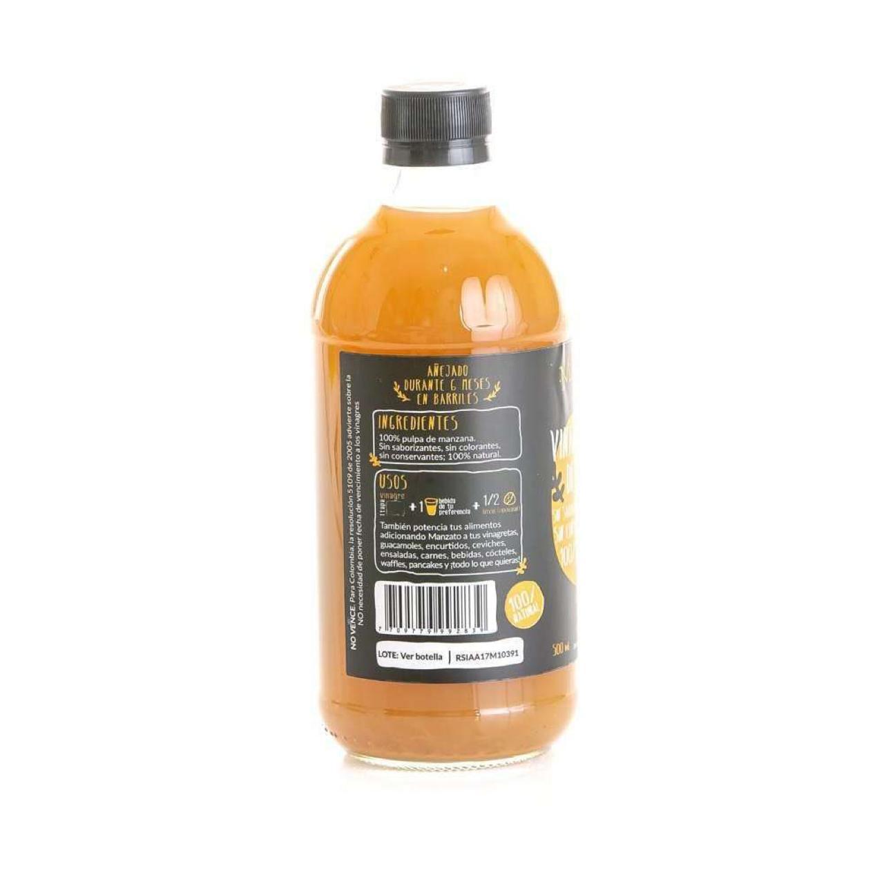 VINAGRE DE MANZANA MANZATO X 500 mL
